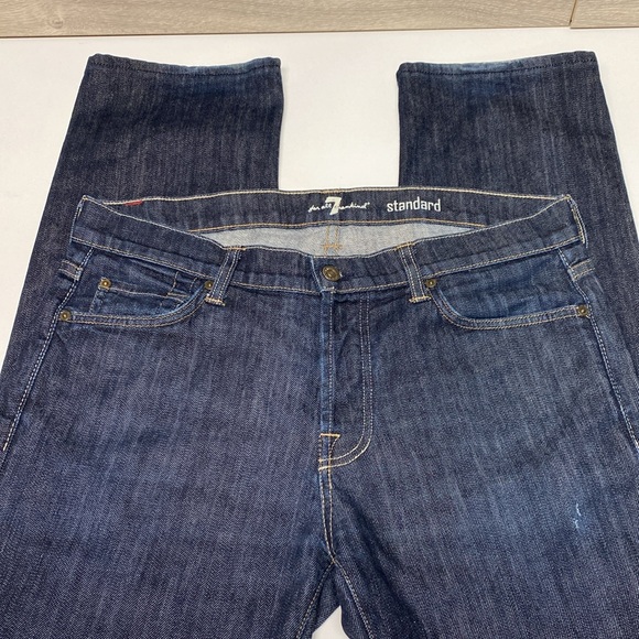 7 For All Mankind Button Fly Standard Fit Jeans - Picture 6 of 11